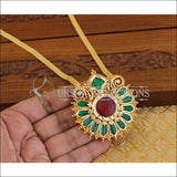 Kerala style gold plated palakka necklace M1072 - Necklace Set