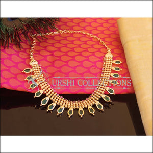 Kerala Style Gold Plated Palakka Necklace M2126 - Set