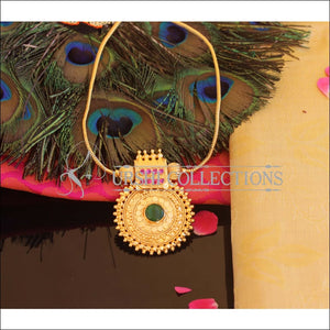 Kerala Style Gold Plated Palakka Necklace M2132 - Set