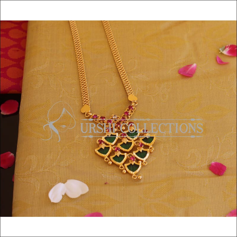 Kerala Style Gold Plated Palakka Necklace M2137 - Set