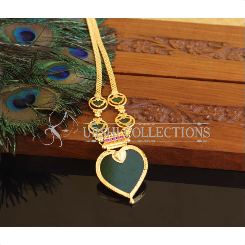 Kerala style Gold plated Palakka Necklace M2198 - Set