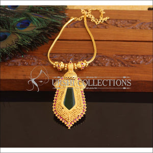 Kerala style Gold plated Palakka Necklace M2229 - Set