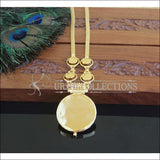 Kerala style Gold plated Palakka Necklace M2244 - Set