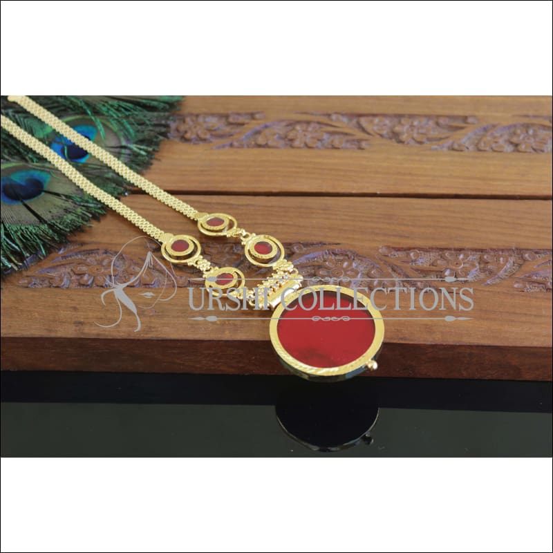 Kerala style Gold plated Palakka Necklace M2244 - Set