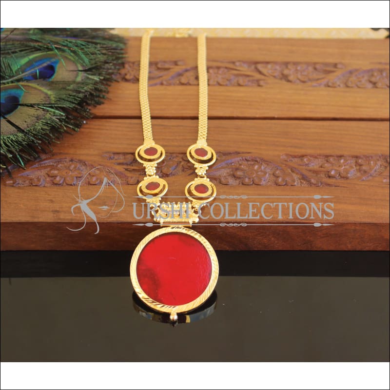 Kerala style Gold plated Palakka Necklace M2244 - Set