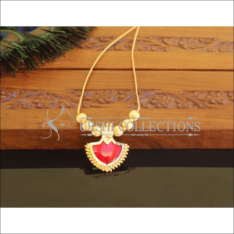 Kerala style Gold plated Palakka Necklace M2280 - Set