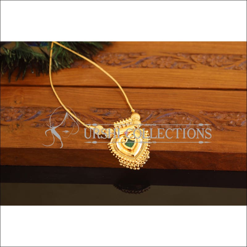 Kerala style Gold plated Palakka Necklace M2284 - Set