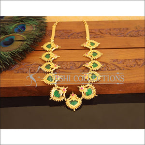 Kerala Style Gold Plated palakka Necklace M2309 - Set