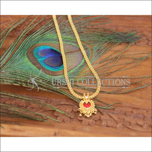 Kerala Style Gold Plated Palakka Necklace M2590 - Necklace Set