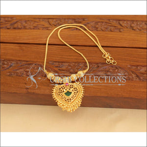 Kerala style gold plated palakka necklace M960 - Necklace Set