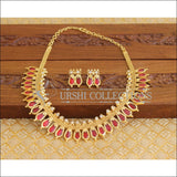 Kerala Style Gold Plated Palakka Necklace set M1280 - Necklace Set