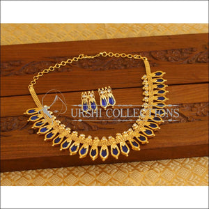 Kerala Style Gold Plated Palakka Necklace set M1281 - Necklace Set