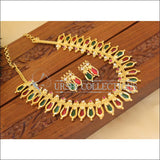 Kerala Style Gold Plated Palakka Necklace set M1282 - Necklace Set