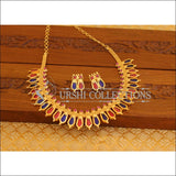 Kerala Style Gold Plated Palakka Necklace set M1283 - Necklace Set