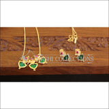 Kerala style Gold plated Palakka Necklace Set M2286