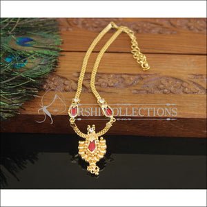 Kerala Style Gold Plated Palakka Necklace Set M3021 - Necklace Set