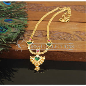 Kerala Style Gold Plated Palakka Necklace Set M3024 - Necklace Set