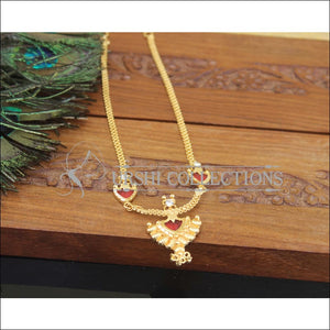 Kerala Style Gold Plated Palakka Necklace Set M3026 - Necklace Set