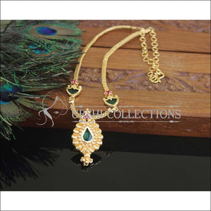 Kerala Style Gold Plated Palakka Necklace Set M3027 - Necklace Set