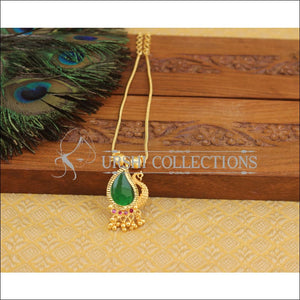 Kerala Style Gold Plated Palakka Peacock Necklace M2817 - Necklace Set