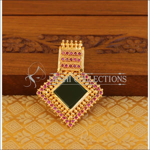 Kerala style gold plated palakka pendant M1107 - Pendant Set