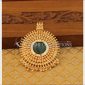 Kerala style gold plated palakka pendant M1111 - Pendant Set