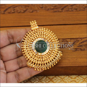 Kerala style gold plated palakka pendant M1111 - Pendant Set