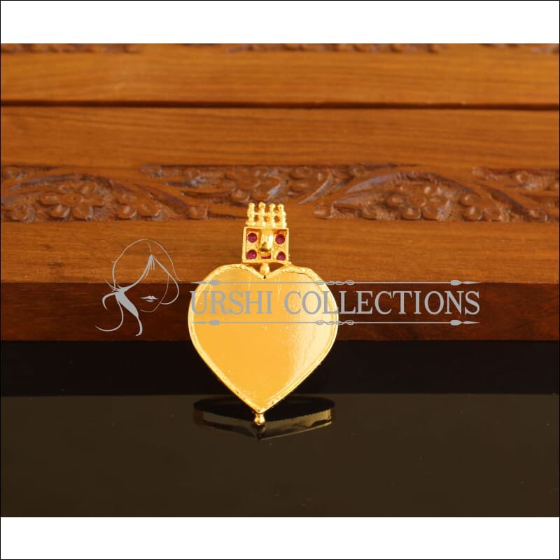 Kerala Style Gold Plated Palakka Pendant M1952 - Pendant Set