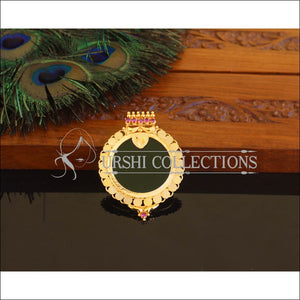 Kerala style Gold plated Palakka Pendant M2373 - Pendant Set