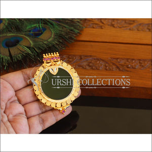 Kerala style Gold plated Palakka Pendant M2373 - Pendant Set