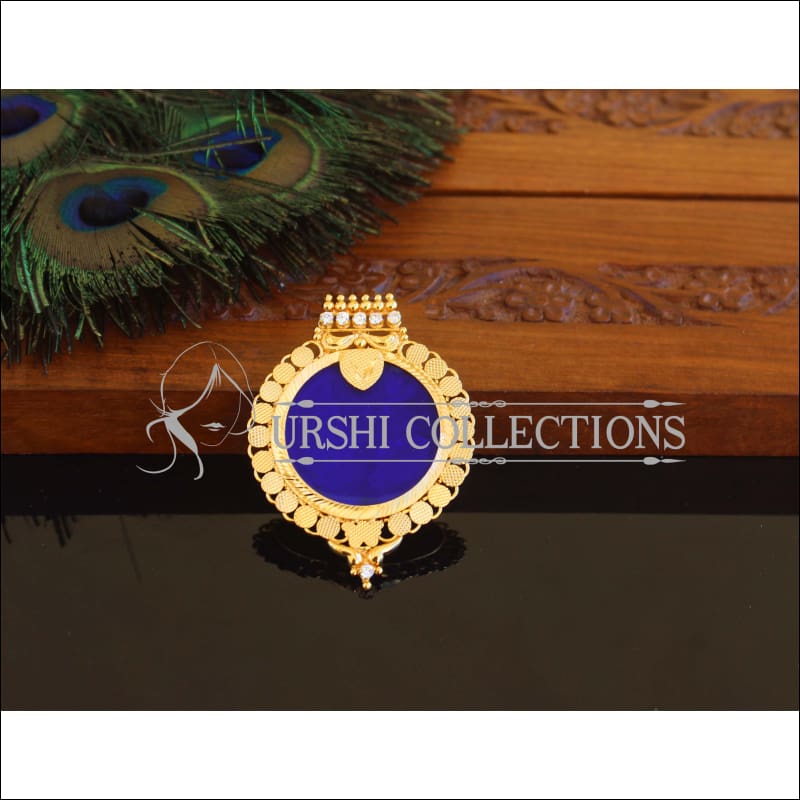 Kerala style Gold plated Palakka Pendant M2375 - Pendant Set