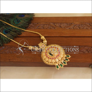 Kerala Style Gold Plated Palakka Temple Nagapadam Necklace M2992 - Necklace Set