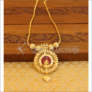 Kerala style gold plated palakka temple necklace M1065 - Necklace Set