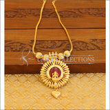 Kerala style gold plated palakka temple necklace M1065 - Necklace Set