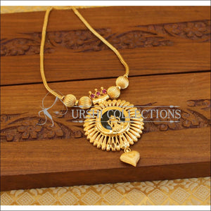 Kerala style gold plated palakka temple necklace M1066 - Necklace Set