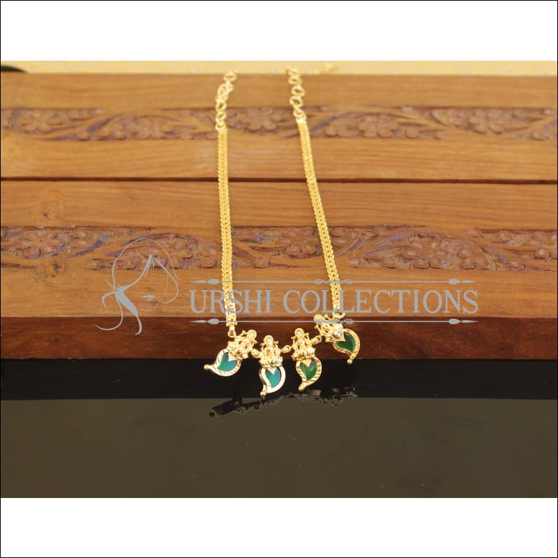 Kerala Style Gold Plated Palakka Temple Necklace M2478 - Necklace Set