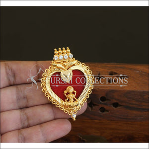 Kerala Style Gold Plated Palakka Temple Pendant M2600 - Pendant Set