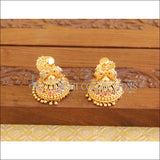 Kerala style Gold plated Peacock earrings M2156