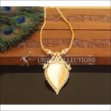 Kerala style Gold plated Peacock Palakka Necklace M2204 - Set