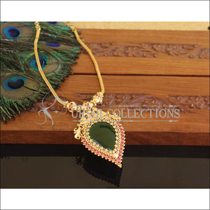 Kerala style Gold plated Peacock Palakka Necklace M2204 - Set