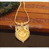 Kerala style Gold plated Peacock Palakka Necklace M2230 - Set