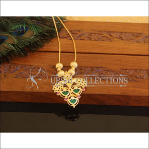 Kerala style Gold plated Peacock Palakka Necklace M2272 - Set