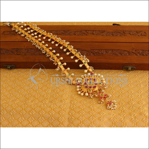 Kerala style Gold plated Pearl Necklace M2387 - Necklace Set
