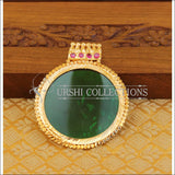 Kerala style gold plated pendant M1102 - Pendant Set