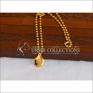 Kerala Style Gold Plated RadhaKrishna Temple Chain M2966 - Necklace Set