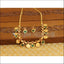 Kerala Style Gold Plated Temple Coin Necklace Set M1293