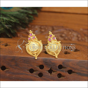 Kerala Style Gold Plated Temple Earrings M3047 - EARRINGS