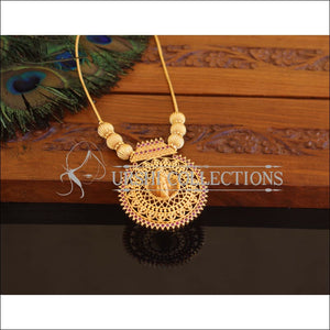 Kerala style Gold plated Temple Krishna Necklace M2267 - Set