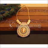 Kerala style Gold plated Temple Krishna Necklace M2267 - Set