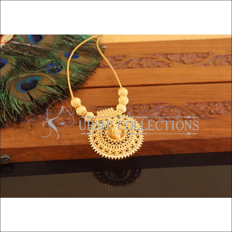 Kerala style Gold plated Temple Krishna Necklace M2268 - Set